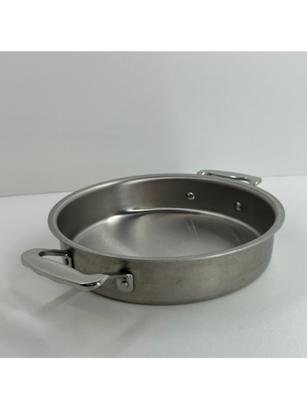 Americraft 9" Round Cake Pan Stainless Steel 5 Ply Clad Cookware Loop Handle USA - Picture 3 of 16